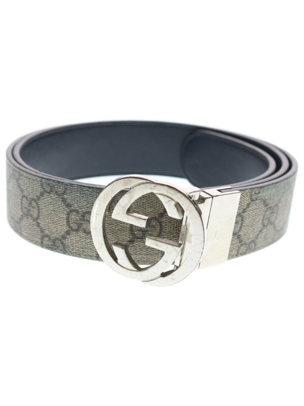Gucci Interlocking G Belt G Leather Beige